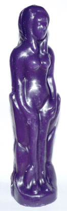 7" Female Candle Purple