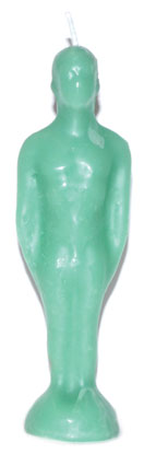 7 1/4" Male Candle Green