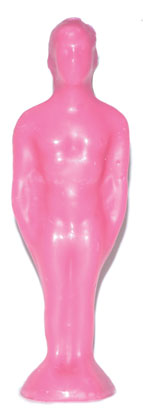 7 1/4" Male Candle Pink