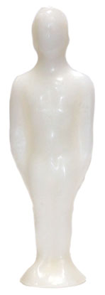 7 1/4" Male Candle White