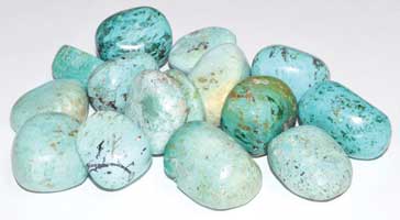 1 lb Turquoise tumbled stones