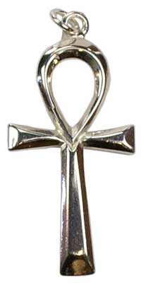 1 1/2" Ankh Sterling Silver