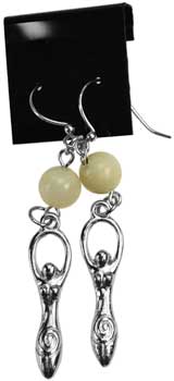 Moonstone Goddess earrings