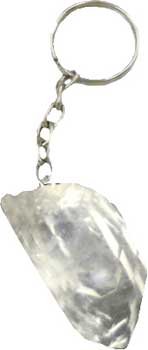 Clear Quartz keychain