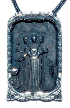 Saint Brigid pewter