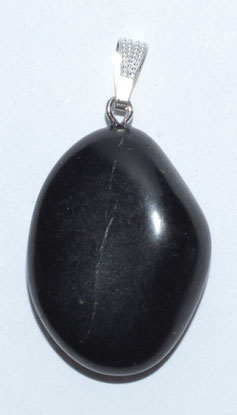 Shungite tumbled pendant