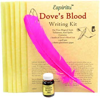 Dove's Blood writing kit