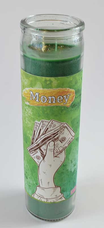 Money aromatic jar candle