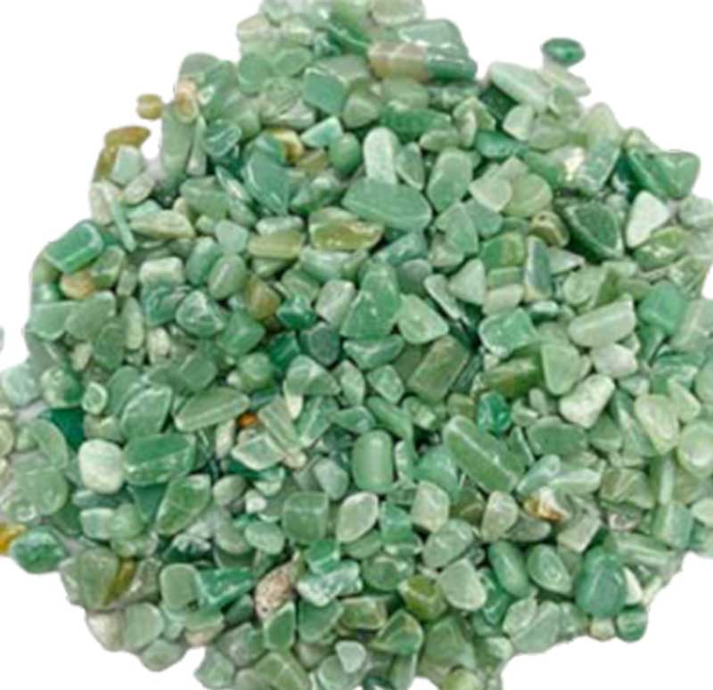 1 lb Aventurine, Green tumbled chips 5-8mm