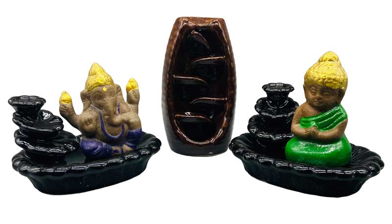 Various Ceramic back flow incense burner