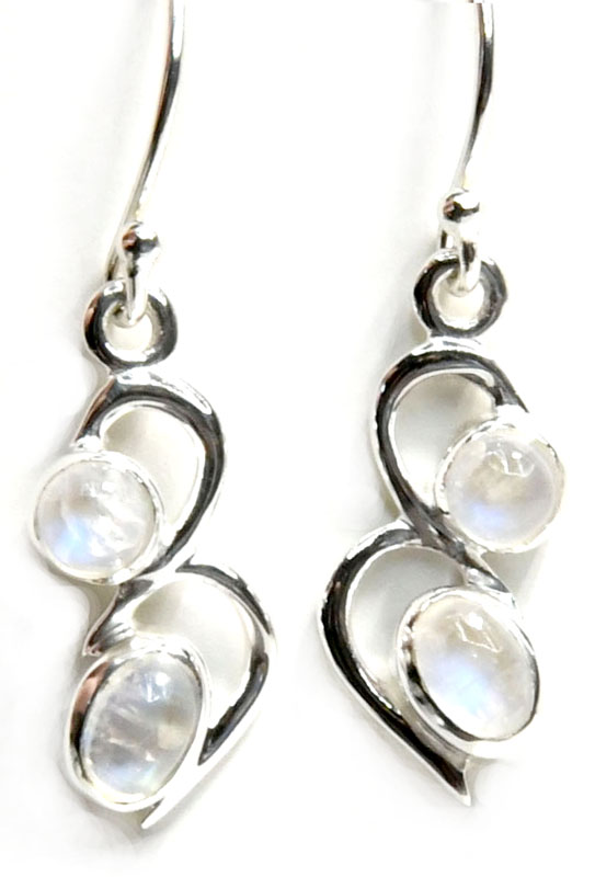 Rainbow Moonstone earrings