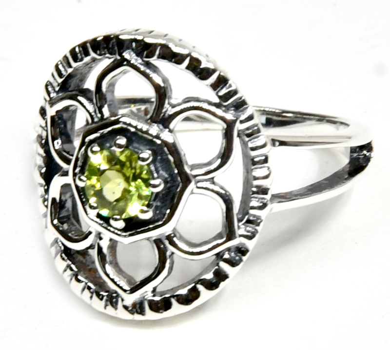 size 8 Peridot ring