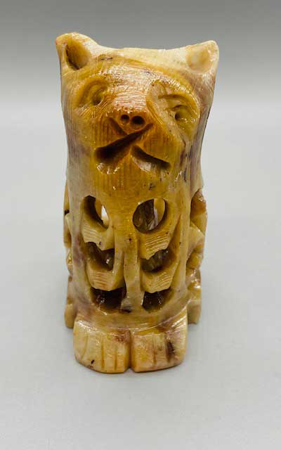 3" Cat carving